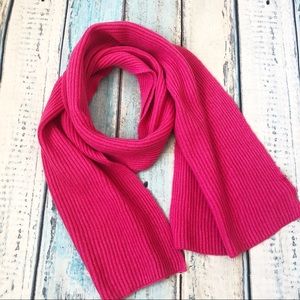 GAP Scarf Pink Merino Wool Cotton 13” X 76”